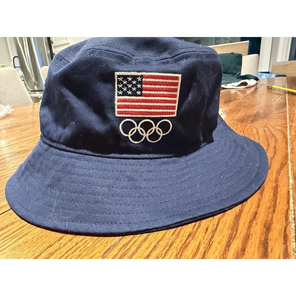 Team USA Olympic Team Licensed Apparel Navy Bucket Hat Embroidered Logo America